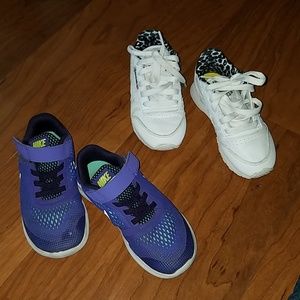 Nike  and Rebook sneakers